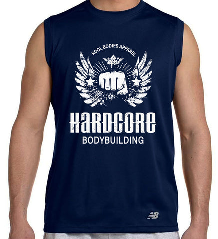 HARDCORE GRAPHIC MUSCLE TEE  NAVY
